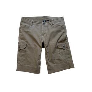 Kulh Shorts Women's 8 Cargo Tan Hiking Outdoor